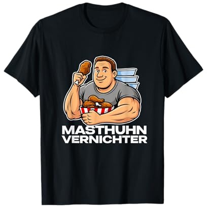 Markus Rühl Masthuhn Vernichter Lustiges Kult Spruch Design T-Shirt