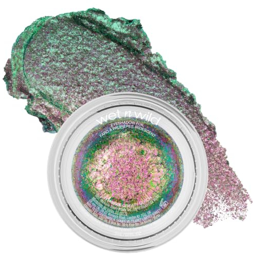 Wet n Wild Chameleon Chrome Eyeshadow Foil, Lichtreflektierende Pigmente mit Regenbogen-Effekt, Selbsthaftende, Verblendbare Formel, Gravity Glitch