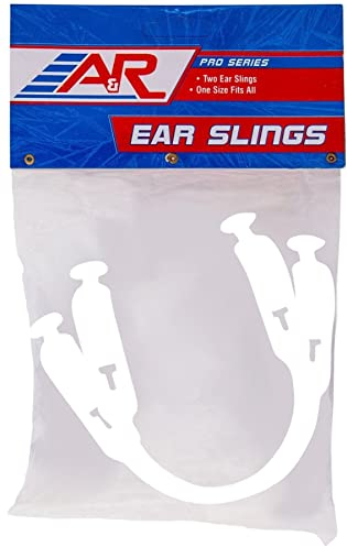 A & R Sports Hockey Helm Ohr Sling, Weiß, Einheitsgröße, für Erwachsene und Kinder, Ventilation, Kompatibel mit allen Marken und Größen