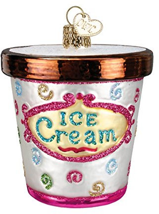 Old World Christmas Ornaments: Ice Cream Lover Gifts Glass Blown Ornaments for Christmas Tree, Carton