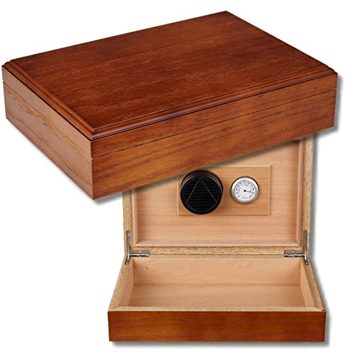 Lifestyle-Ambiente Antik Finish Humidor V-250 Polymerbefeuchter inkl Tastingbogen