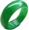 yigedan Damen-Ring, natürlicher grüner Jadeit, einfacher Bandring, Jade, Jade