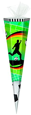 Schultüte / Zuckertüte / 85cm / eckig / Fußball