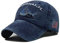 XibeiTrade Baseballkappe mit USA-Flagge, bestickt, Polo-Stil, gewaschene Baumwolle, für Damen und Herren, dunkelblau, Medium