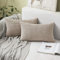 MIULEE 2er Set Kissenbezüge Kordsamt Dekokissen Kissenbezug Sofakissen Dekorativ Couchkissen Kissenhülle Bezug Weich für Wohnzimmer Schlafzimmer 12x20 Inch, 30x50 cm Sandfarbe