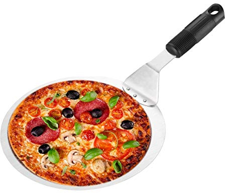Xrten Pelle à Pizza Ronde en INOX, Outils de Cuisson pour Grill