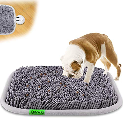 LAMTWEK17 x 21Alfombra Olfativa Perros,Snuffle Mat,Juguete Perro Interactivo,Perro de Alfombra Interactivo,Manta Olfativa para Perros,Mascota Alfombra Olor Perro Gato,Antideslizante Fácil de Limpiar