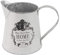YARNOW Metall Blumentopf Pflanztopf Landhausstil Blumenvase Shabby Chic Flower Pitcher Vintage Übertopf Dekorative Zinn Eimer mit Henkel für Weihnachten Hochzeit Garten Deko