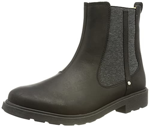 Clarks Astrol Orin K, Stivali Chelsea Bambine e ragazze, Nero (Black Leather), 36 EU