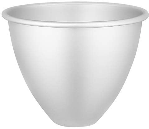 HEMOTON 8 Zoll Puppe Kuchenform Metall Aluminium Backform Halbkreisform Prinzessin Puppe Kleid Cake Pan Tortenformen für Küche Backen Hochzeit Geburtstag Ostern Party Supplies Silber