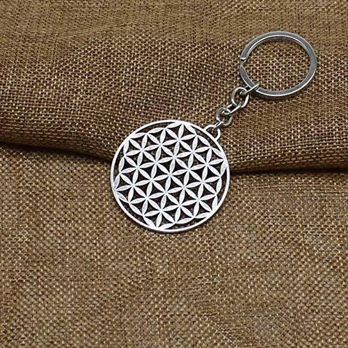 JLZK 1 Collier Fleur De Vie Porte-clés Graine Fleur De Vie Fleur De Vie