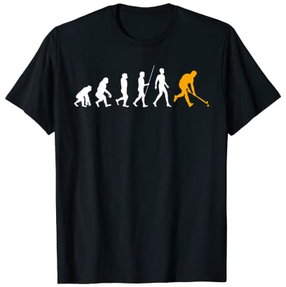 Evolution Feldhockey Geschenk Feldhockey Spieler Geschenk T-Shirt
