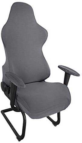 SUMTree Dunkelgrau Dehnbare Gaming Stuhlhussen Schonbezüge GamingStuhlbezüge für Computerstuhl Sessel Drehstuhl Gamning-Stuhl Waschbar(Ohne Stühle)