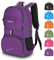 Bekahizar Zaino Pieghevole Leggero, 35L Zainetto Ripiegabile Piccolo Zaini Trekking Da Viaggio Per Uomo Donna Viaggio Città Passeggiate Campeggio Sportivo Arrampicata Vacanza Escursione (viola)