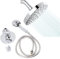 EVTSCAN ABS Shower System G1/2, with Rain Showerhead and Hand Shower Kit, Easy Installation for Bathroom Retrofit, Renovation or New Construction