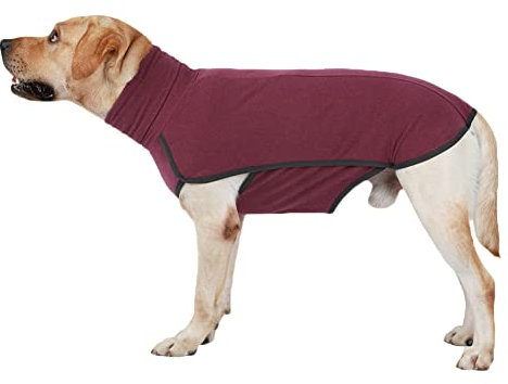 Hundemantel Winter Große Hunde Weste Warm Winddicht Hundejacke Haustier Bekleidung Bademantel Weste Jacke Hundepullover,Weinrot,XXS