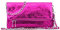 MODELISA - Bolso Bandolera Piel Doble Correa Cadena De Hombro Made In Italy Mujer (Fuxia)