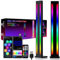 MIWATT Ultra Slim LED Ambient Light Bar, 2 Pack Smart RGB Gaming Lamp Lighting Accessories, Metal Aluminium Housing with App Control and Music Sync Rhythm Mode, Warm Mood for Desktop Gaming, PC