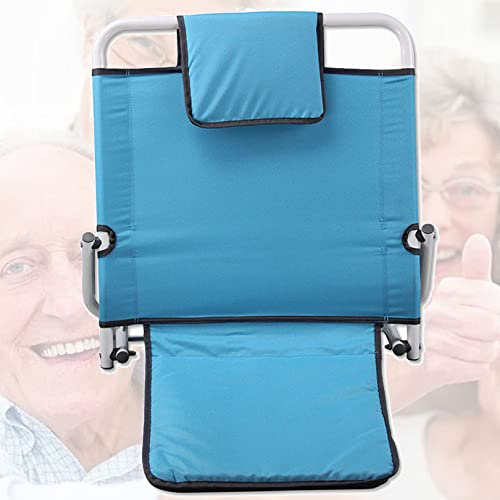 Bequeme Rückenlehne, verstellbare Luxus-Rückenlehne (von 15° bis 75°), Sitz- oder Liegeposition, klappbarer Bettkeil, inklusive Kopfkissen, Lesen, Essen, Fernsehen im Bett, für ältere Menschen, Behi