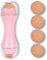 Ölabsorbierendes vulkanisches Gesicht,mit 4 austauschbaren Vulkankugeln,Ölabsorbierender vulkanischer Gesichts-Roller aus natürlichem Vulkanstein,Face Roller Ölabsorbierender (Rosa)