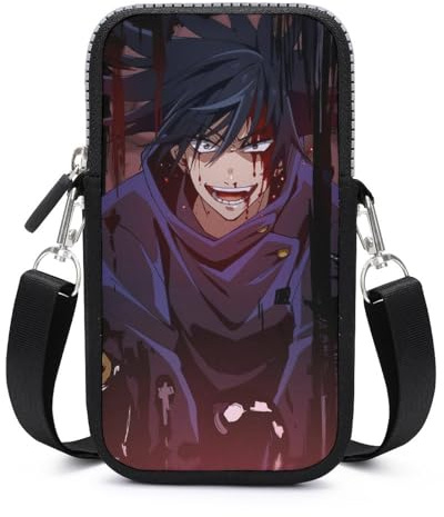 Wangsxing Anime-Junge Damen Handytasche Brieftasche Handy Crossbody Umhängetasche Schultertasche Geldbörse 17.5x10x2cm