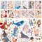 WALPLUS 1616 Stück 15x20cm Dressed up Animals Face Design Mach EIN Gesicht Tieraufkleber Kinderaufkleber Set Mischen und Anpassen Aufkleber für Kinderparty Zubehör Geburtstagsgeschenke DIY Dekoration