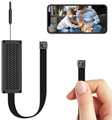 Cámara Espía Oculta WiFi 1080P HD Mini Camara Espia DIY Mini Cámara de Vigilancia Interior/Exterior Seguridad WiFi con Detección de Movimiento