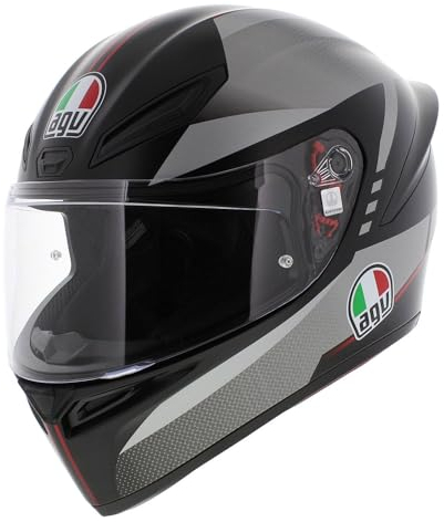 AGV K1 S Integralhelm Lap matt schwarz/grau/rot M