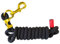 perfk Führstrick für Pferde, Führstrick für Reitsport zum Training und Spazierengehen, praktisches Zügel-Gurtband mit einem Karabiner aus massivem Messing, 4m Schwarz