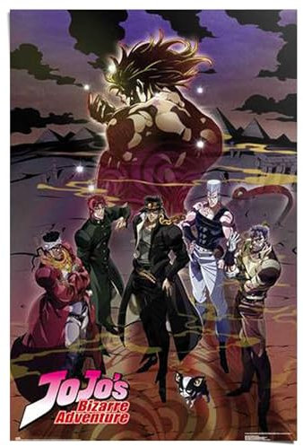 REINDERS Poster, Jojo's Bizarre Adventure, Teenager Zimmer, Poster, Wanddeko, Room Decor, 150 gr. glänzend Bilderdruckpapier, Mehrfarbig, 91,5x61cm