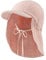 Sterntaler Schirmmütze Nacken Musselin - Mädchen Mütze aus Baumwoll Musselin (Bio) - UV-Schutz 50+ Sonnenhut mit Nackenschutz - Baby- und Kinder Sommer Kopfbedeckung zum Binden - staubrosa, Größe 49