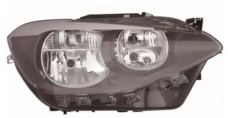XYZ Parts Replacement Headlight Assembly Electric Adjustment Black Inner Halogen Compatible With BMW 1 Series F20 5 Door Hatchback 2012-2015 For UK Drivers Side Right Hand