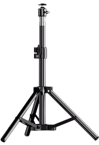 Projector Tripod Stand - Adjustable Projector Stand, Folding Laptop Floor Stand | Portable Projector Stand with Flexible Phone Holder, Multipurpose Tripod Laptop Stand for Officee Home Stage Studio
