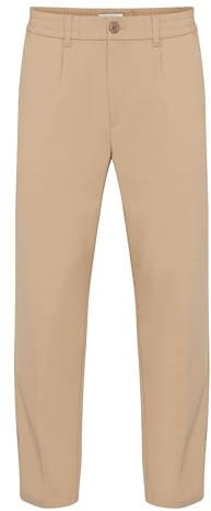 CASUAL FRIDAY CFMarc Herren Hose Stoffhose Chino mit Eingrifftaschen Gürtelschlaufen leicht elastisch Relaxed fit, Farbe: Silver Mink (171312), Größe: 32/34