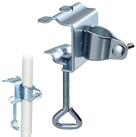 Hilai Parasol Ständer Basen, Decks Regenmontage Klemme tragbarer Parasolclip, Tischklemme für Garten Regenschirme Fixer Klammer für Geländer, Terrassen, Tische, Gartendekoration