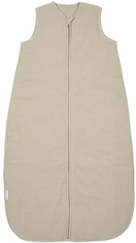 Meyco Baby Schlafsack ohne Ärmel gefüttert musselin - Sand - 110cm - Oeko-Tex Standard 100
