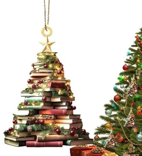 Generisch Buch-Weihnachtsbaumschmuck, Acryl, Christbaumschmuck, Weihnachten, Hängend