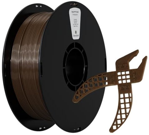 kexcelled TPU 64D Filament 1,75mm, Hohe Härte und Verschleißfestigkeit, 1kg Rolle, Gute Schichtbindung, 3D Druckermaterial, Schokolade