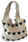 COLLBATH Strandtasche Herz Stricktasche Damen Sommer Tote Bag Häkeltasche Große Stylische Tasche Für Strand Und Freizeit Ideal Für Den Sommer