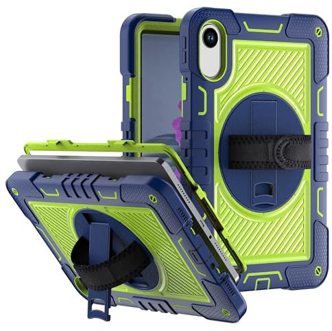 Fitudoos Funda Xiaomi Redmi Pad 2 11 2025 (No Aplica para la versión 4G), Funda Anticaída Durable con Soporte Giratori, Correa de Hombro extraíble y Correa de Mano Ajustable Funda - Verde