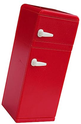 Toddmomy Mini Refrigerator Fun Educational Fridge Model for Miniature House Plaything Enhances Cognitive Skills and Role Playing Activities