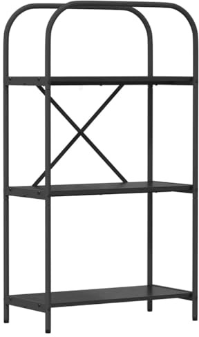 vidaXL Modern Freestanding Wooden Shelf for Living Room, Rectangular Shelves for Decoration and Books, Bookcase for Home
