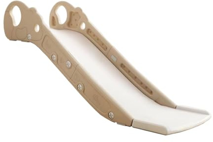 TTETTZ Kinder Rutsche Indoor Spielgerät Tisch Rutschbahn für Kinder Langlebiges PP Material Platzsparend mit Sicheren Stufen für Jungen Mädchen Innenbereich, Khaki