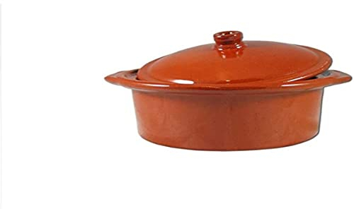 Valdearcos Spanish Terracotta Casserole Dish/Stew Pot/Dutch Oven - 2.5 Litre Capacity