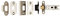 Carlisle Brass BTL4 Tubular Latches, Polished Chrome, 3 inch