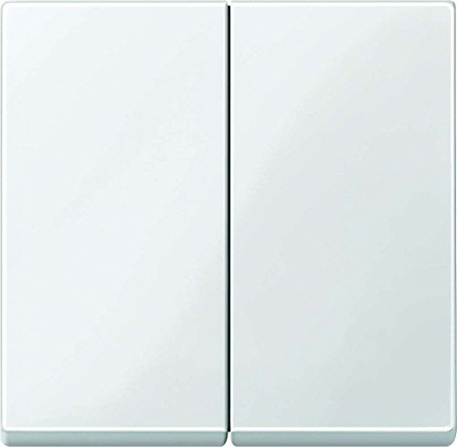 Schneider Electric Merten Wippe für Serien-, Doppelwechselschalter- und Doppeltaster-Einsatz, System M, polarweiss glänzend, Artikelnummer 432519