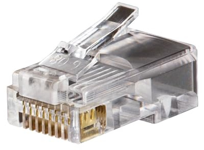 KLEIN TOOLS VDV826-602 RJ45 Stecker | Cat5e Modularstecker | 3-Punkt-Kontakte für Massiv- & Litzenleiter | Netzwerkstecker für Datenkabel | Transparent | Profi-Qualität | 50 Stück