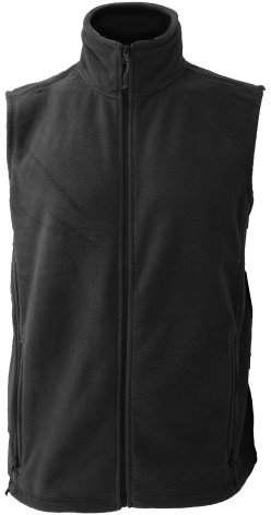 Jerzees Colour Fleece Gilet Jacket/Bodywarmer (2XL) (Black)