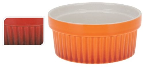 Set of 2 Large Ceramic Porcelain Round Ramekin Serving Oven Dish Creme Brulee