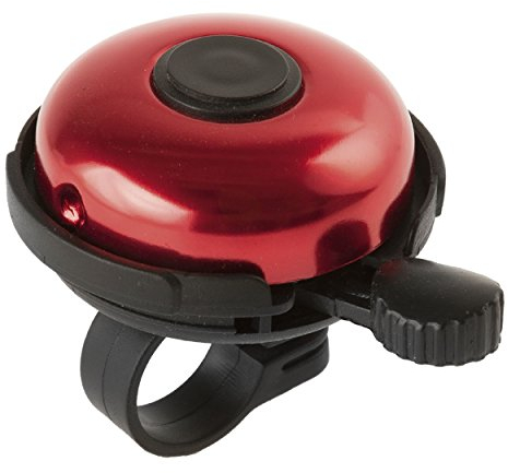 M-Wave 420153 Rotary Action Klingel, rot, Universal